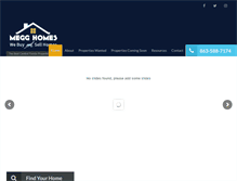 Tablet Screenshot of megghomes.com